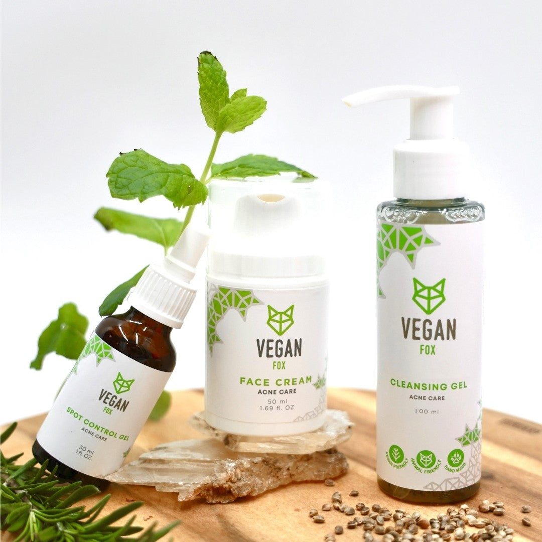 Vegan Fox Set Viso Per La Cura Dell'acne